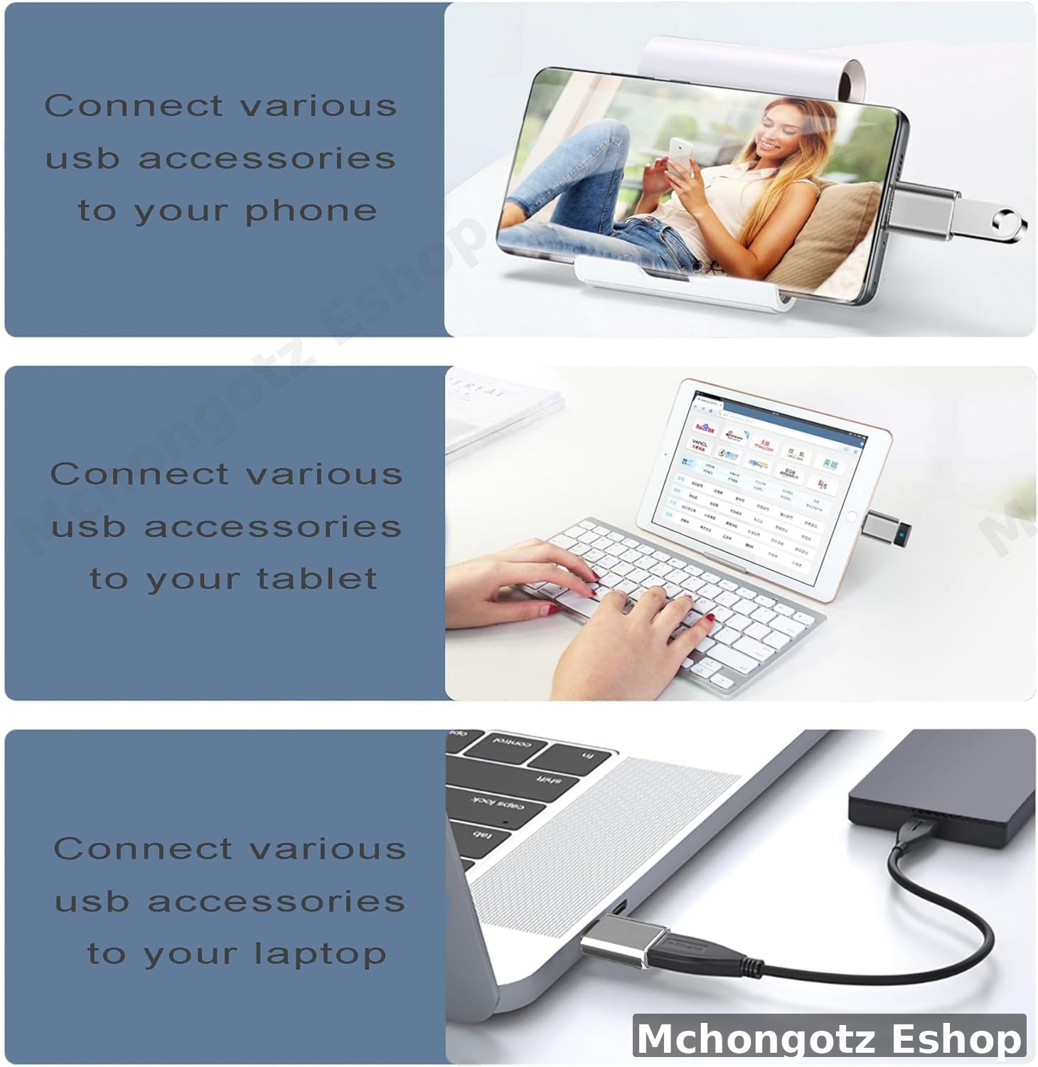Type C to USB 3.1 Gen 2 OTG Adapter 10Gbps - image 4