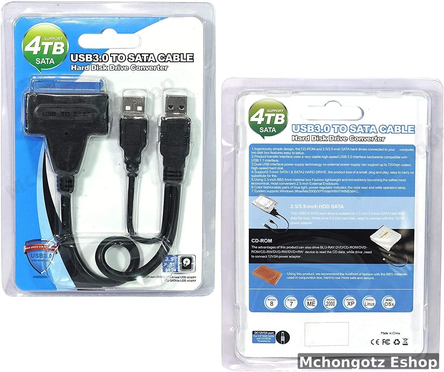CARE CASE USB 3.0 to SATA Adapter Cable | 2.5" HDD / SSD Converter Price in Tanzania - image 2