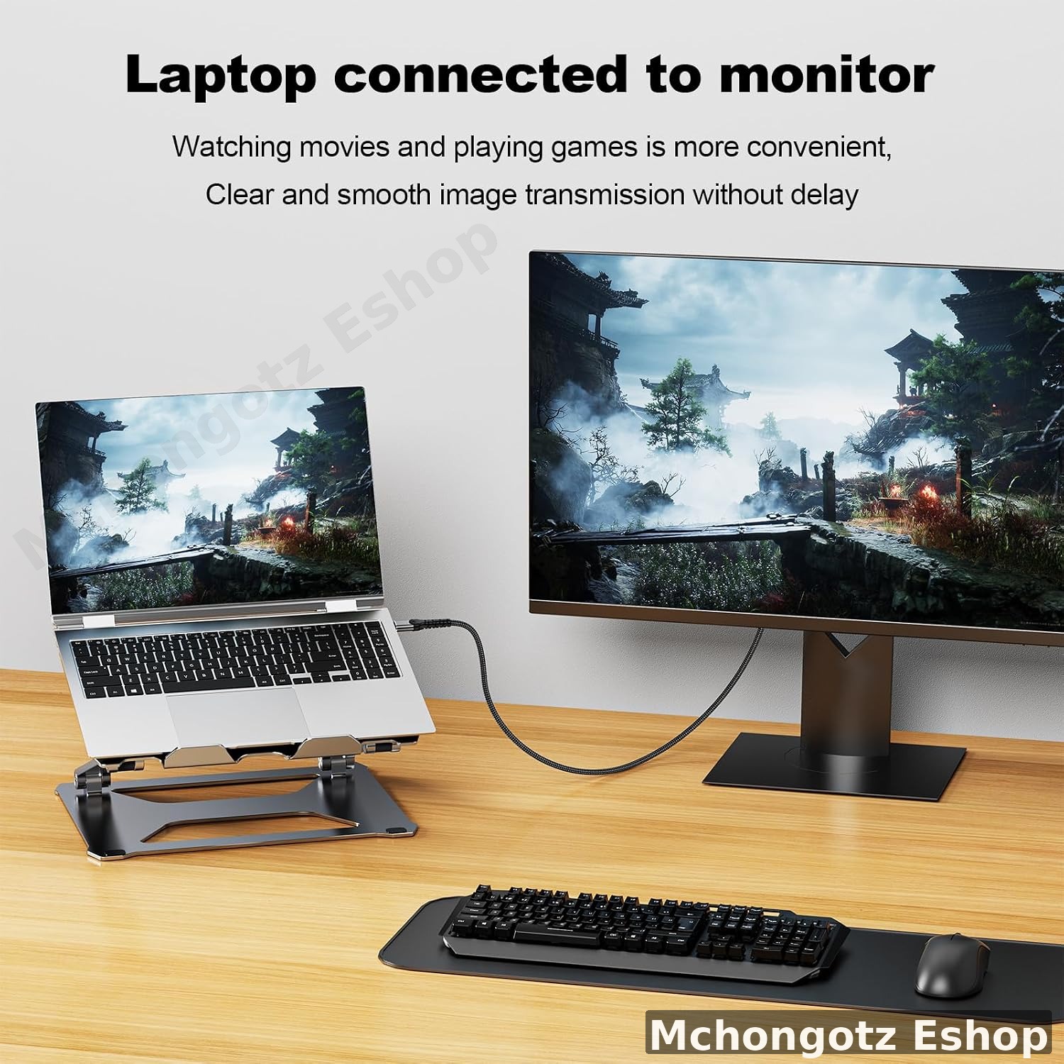 DOONJIEY USB-C to VGA Cable 2M | 1080P Type-C to VGA Display Cable Price in Tanzania - image 8