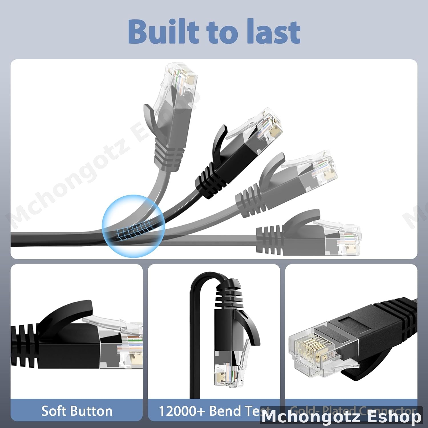Flat Cat 6 LAN Cable 10M Ethernet Network Cable - image 4