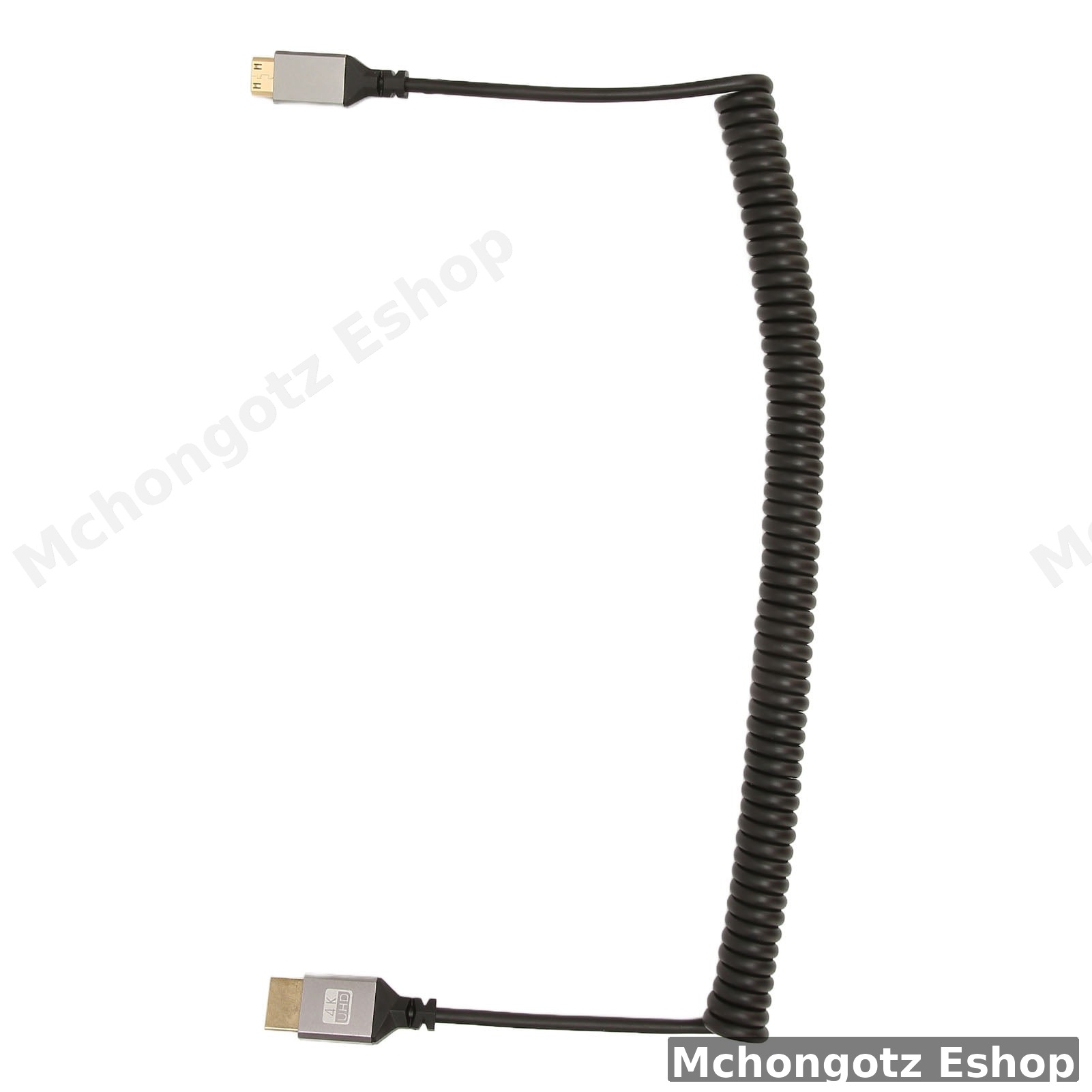 Mini HDMI to HDMI Coiled Cable | 4K 60Hz Stretchable Camera Cable Price in Tanzania - image 6