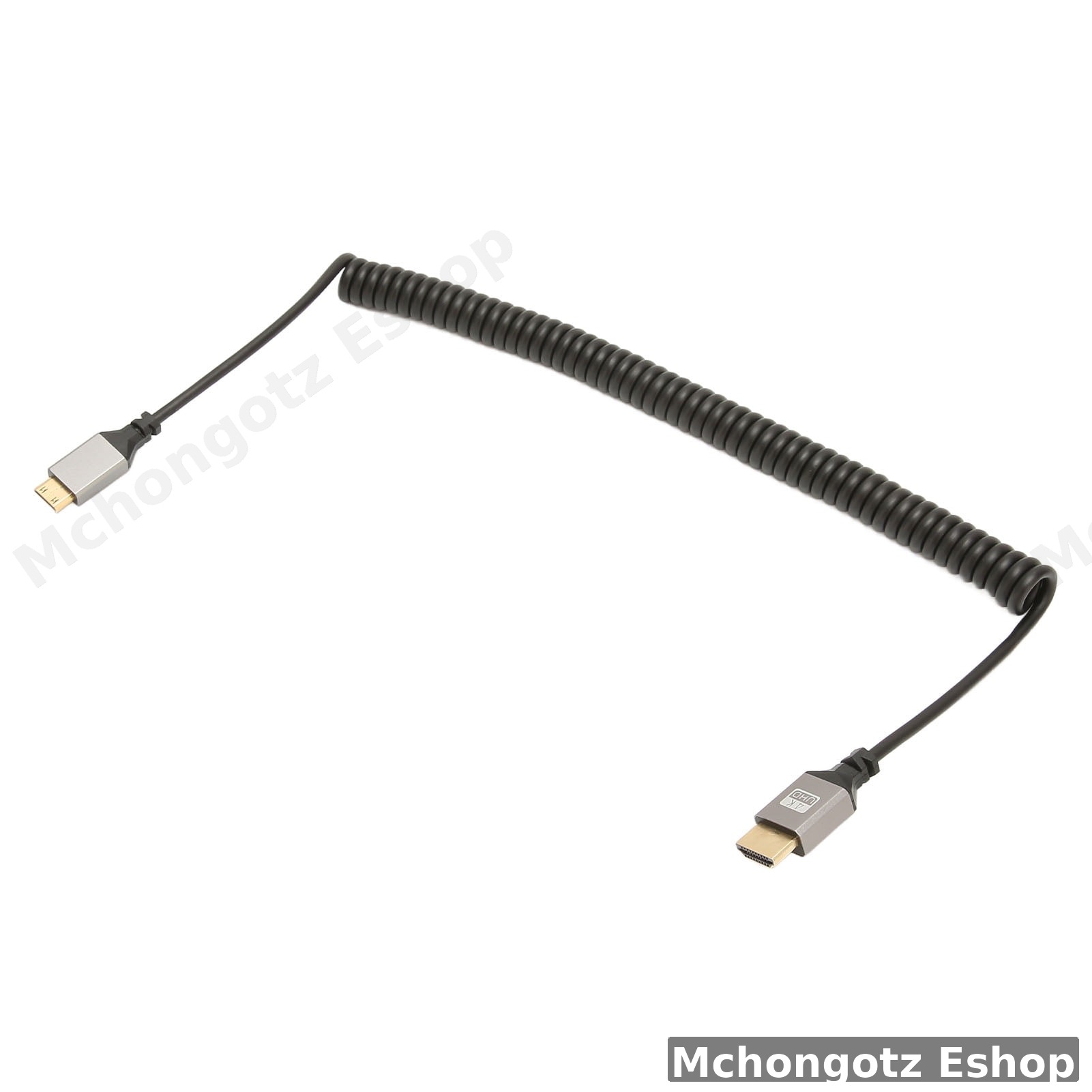 Mini HDMI to HDMI Coiled Cable | 4K 60Hz Stretchable Camera Cable Price in Tanzania - image 8