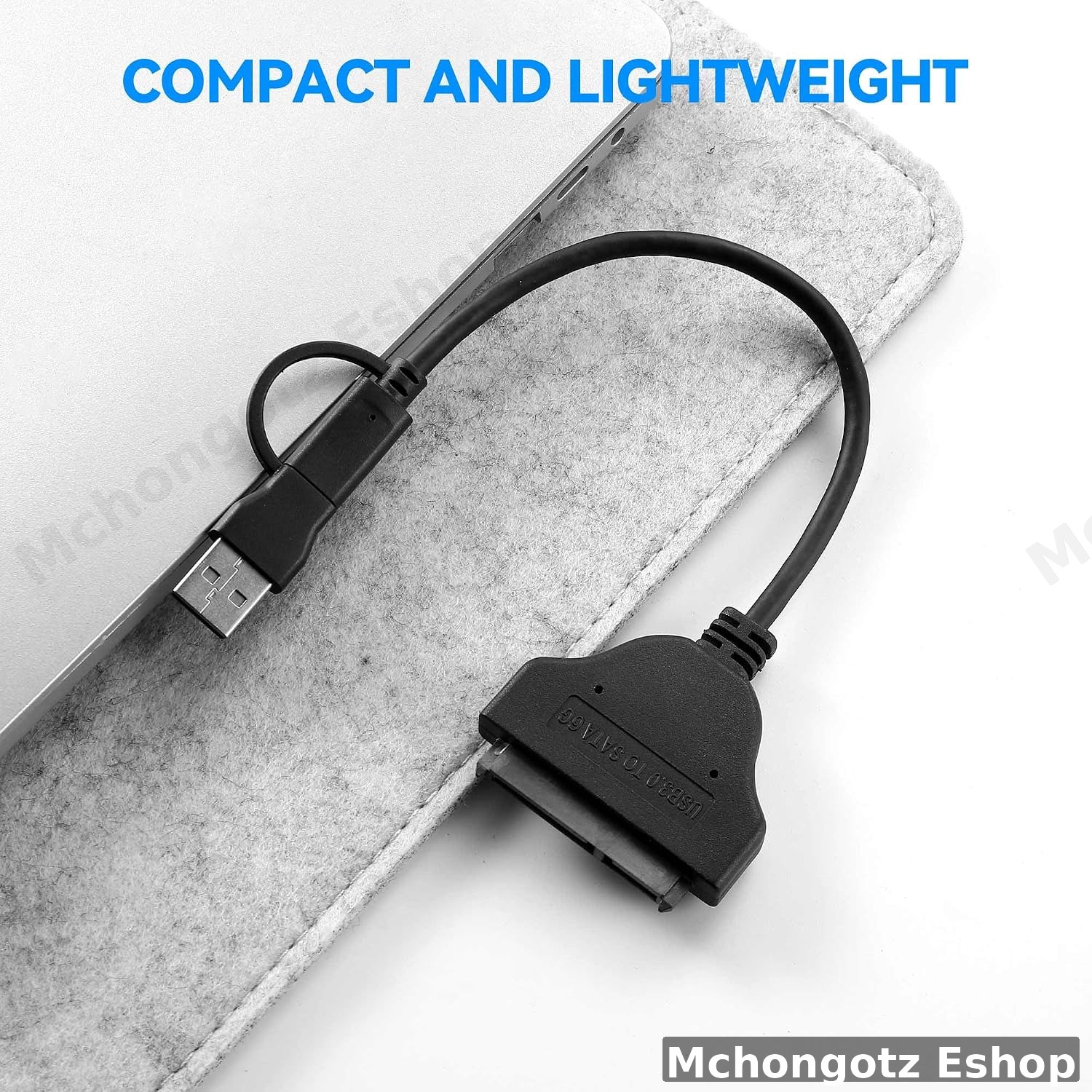 SATA CABLE 2 in 1 USB-C / USB-A to SATA Adapter Cable | 2.5" HDD / SSD Converter Price in Tanzania - image 2