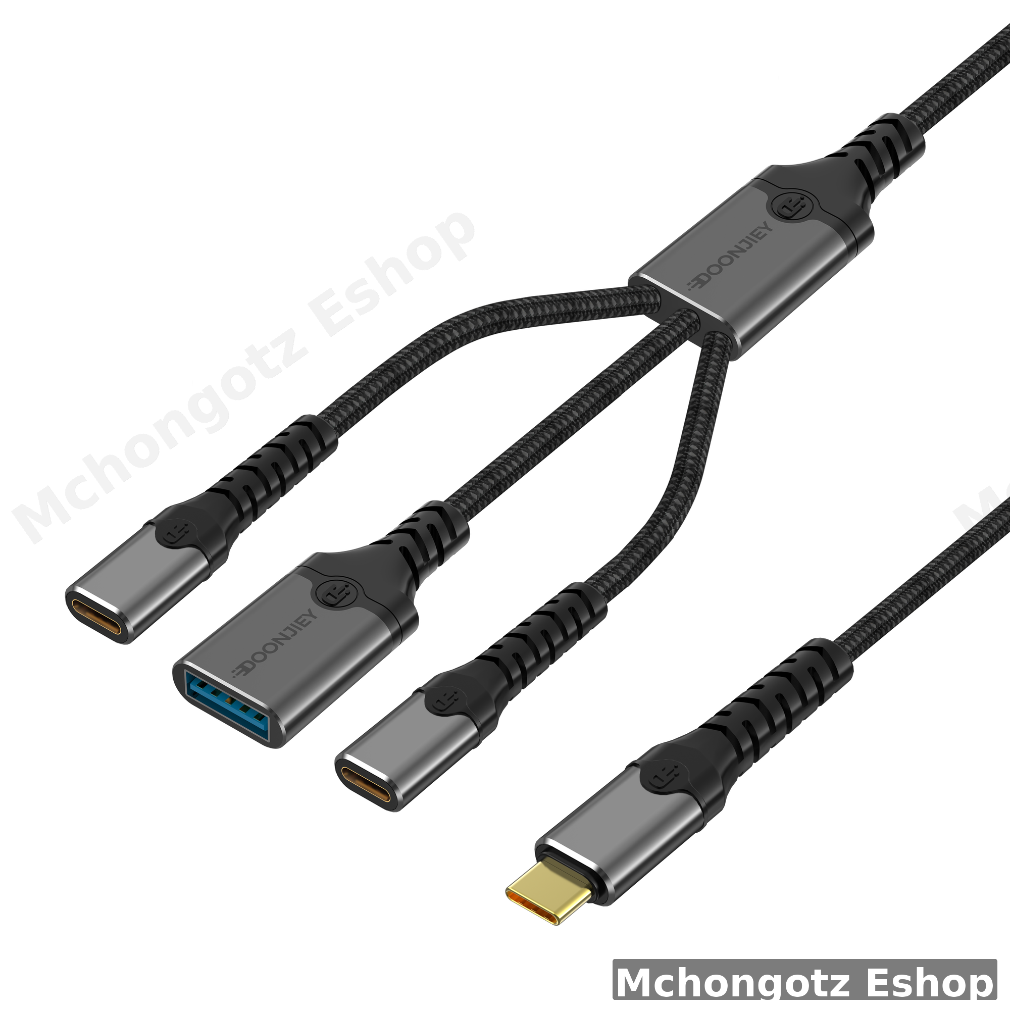 Type-C Hub 2C + USB | USB-C Male to 2 USB-C Female + USB-A Splitter Adapter Price in Tanzania