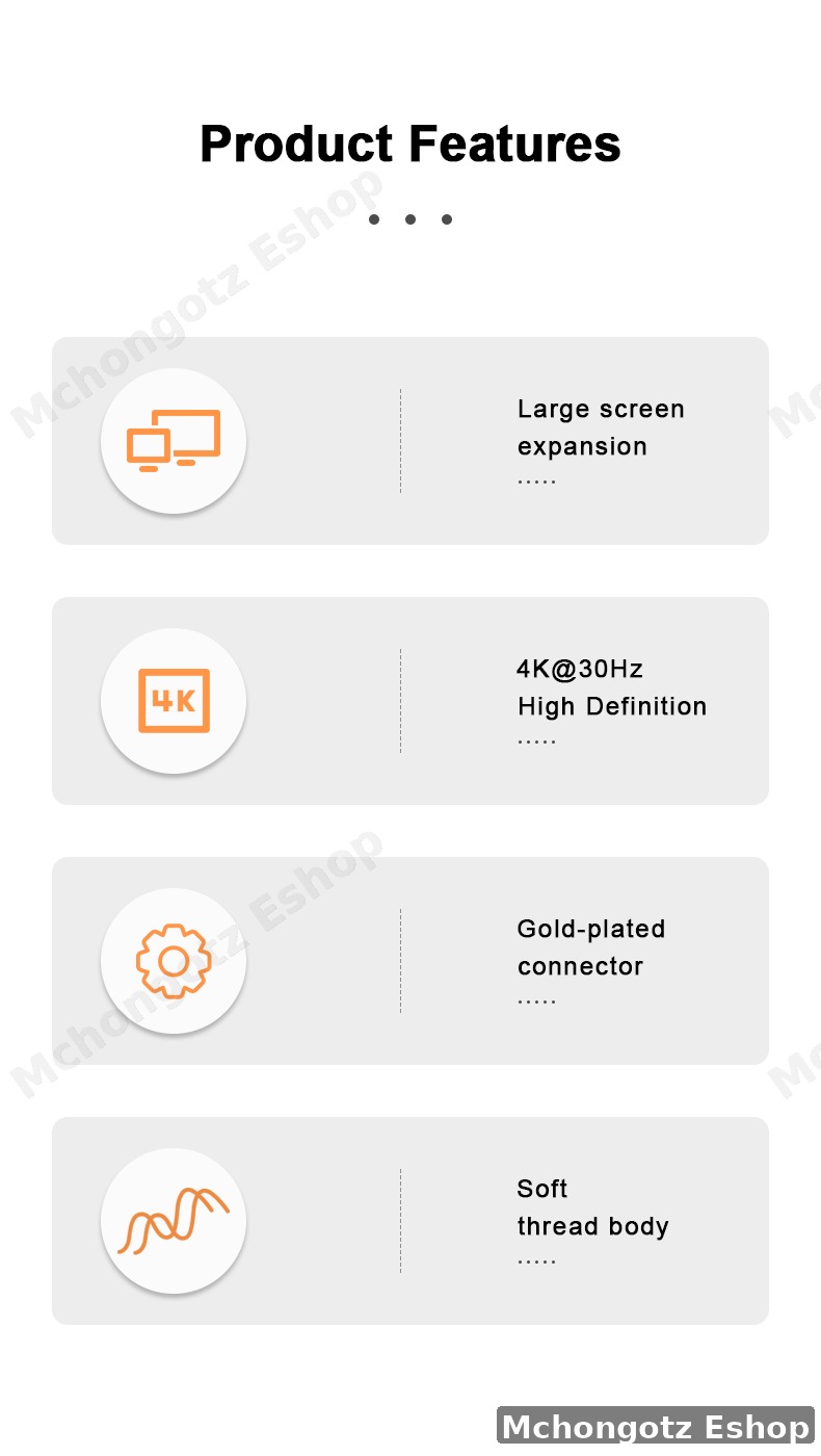 USB C to DVI 24+1 Cable 2M 4K 30Hz Male to Male Converter | Type c to DVI 2m cable - image 4