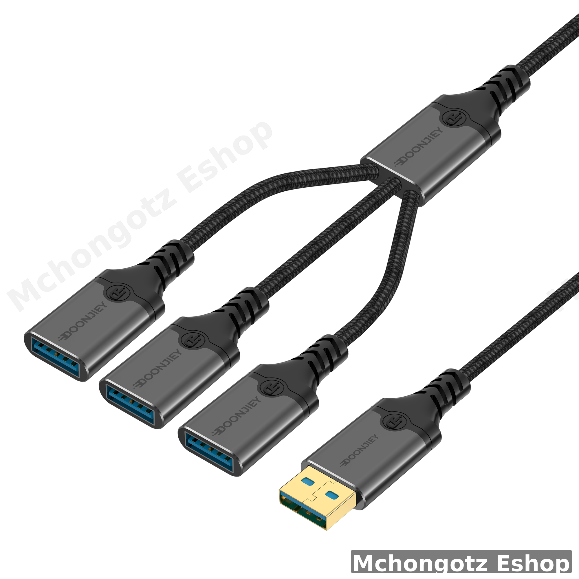 USB Splitter Cable 3-in-1 | USB 2.0 Male to 3 USB-A Female OTG Extender Hub Price in Tanzania - image 3
