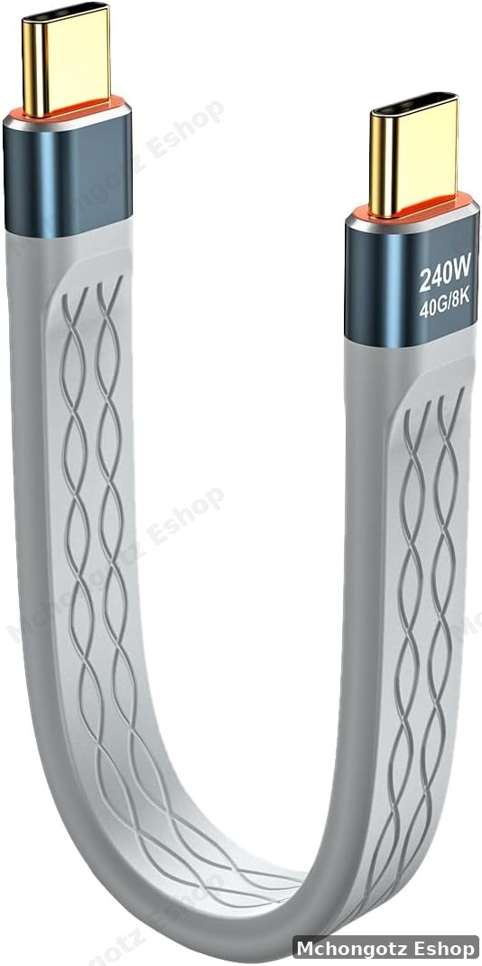USB4 Type C to Type C Cable 0.14M | 240W PD | 40Gbps | 8K 60Hz Price in Tanzania - image 2