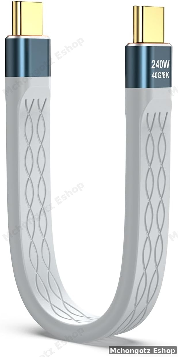 USB4 Type C to Type C Cable 0.14M | 240W PD | 40Gbps | 8K 60Hz Price in Tanzania - image 6