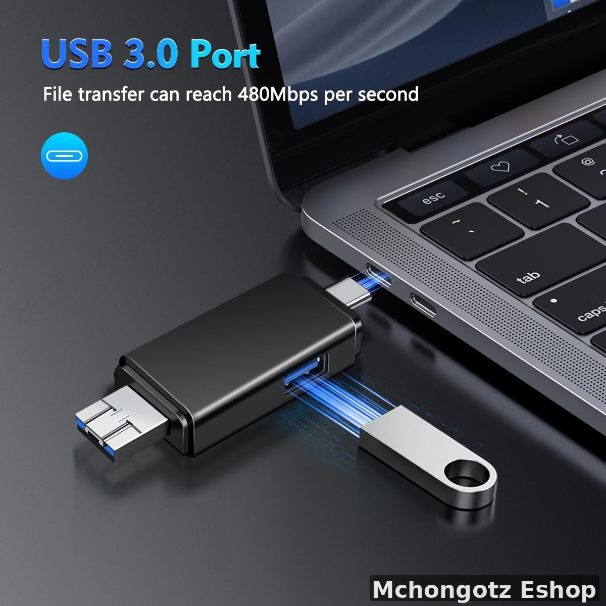 6 in 1 otg card reader usb c | type c usb 3.0 micro usb for android phone and pc - image 6