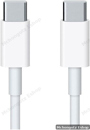 Apple usb c | type c to type c cable 2M smooth white fast charging Macbook Cables 2 meter - image 4