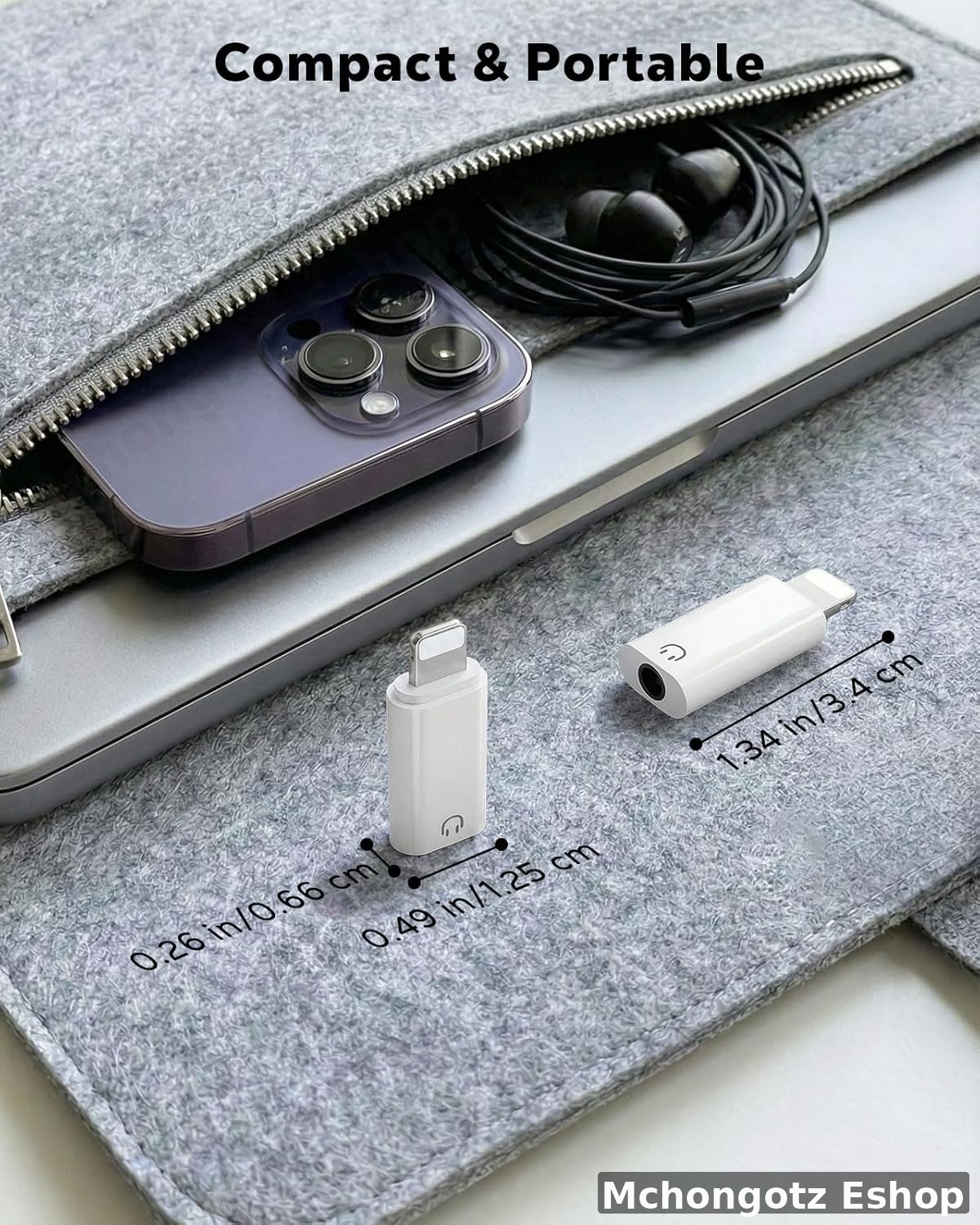 lightning to 3.5mm aux audio adapter dac playback only white - image 5