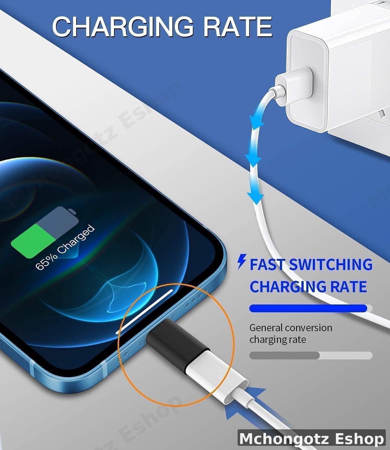 lightning to usb c OTG | type c female adapter 8 pin pd fast charging data sync  OTG - image 7
