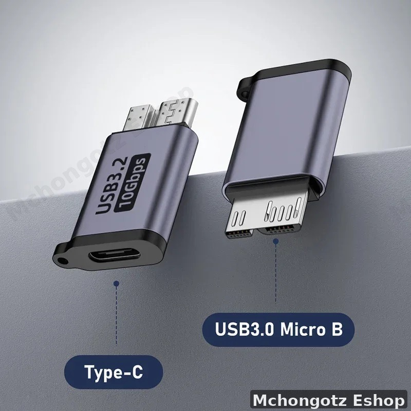 micro b to usb c | type c female adapter usb 3.0 for external hdd ssd  OTG