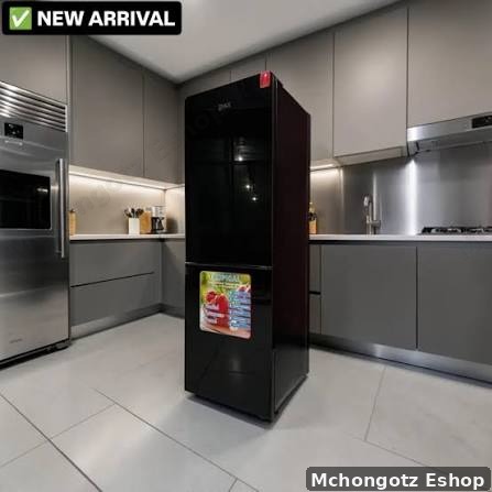 PMAX combi refrigerator 190L black top freezer - image 2