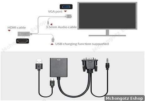 vga to hdmi adapter | vga to hdmi converter with audio 1080p - image 7