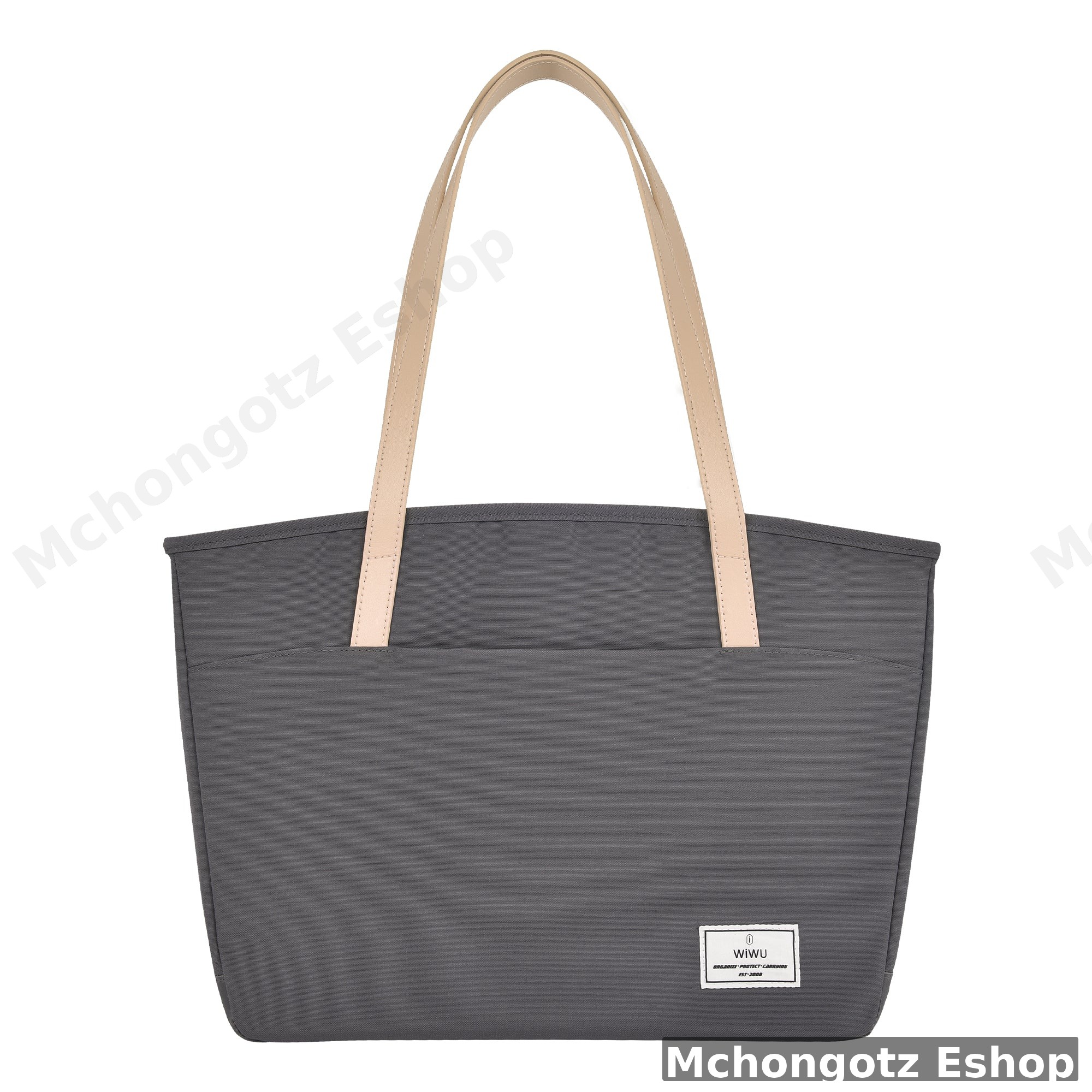 WiWU Ora Tote lady laptop handbag multiple pockets gray 14 16 inch - image 15