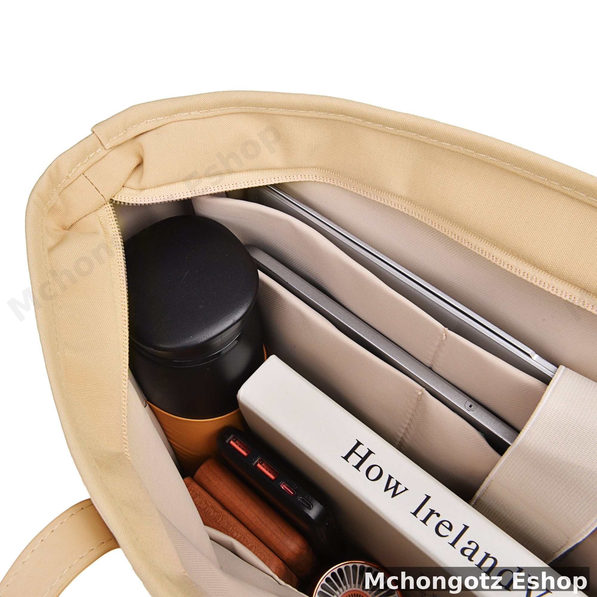 WiWU Ora Tote lady laptop handbag multiple pockets gray 14 16 inch - image 5