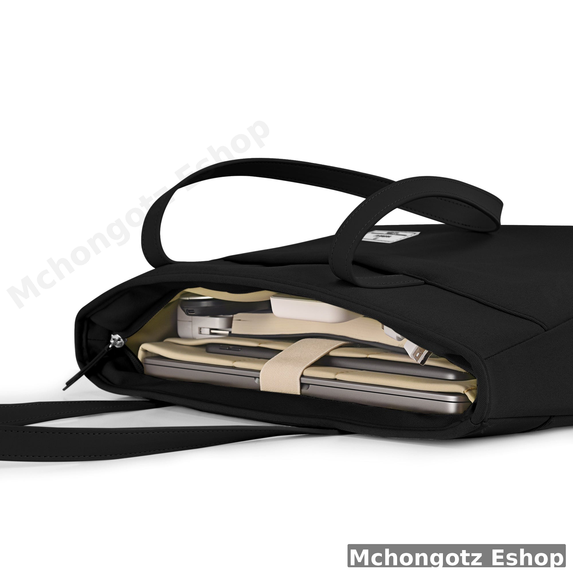 WiWU Ora Tote lady laptop handbag multiple pockets gray 14 16 inch - image 7